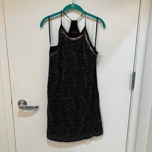 Black beaded dress